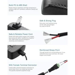 ALITOVE Fuente de alimentación de 12 V CC 2 A 24 W_3