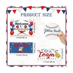20 piezas de decoración de fiesta de béisbol carteles_2
