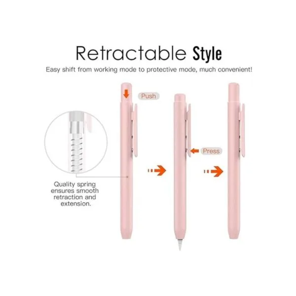 Funda protectora MoKo para Apple Pencil Rosado_3