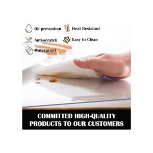 Protector de mesa de vinilo transparente para mesita de_4