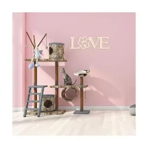 Placa de madera de pata de amor 3 piezas placa de madera_4