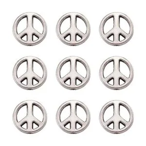 KISSITTY 50 cuentas espaciadoras de plata envejecida de_1