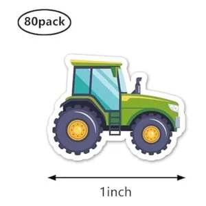 Pegatinas de tractor de granja de 1 pulgada para álbumes_2