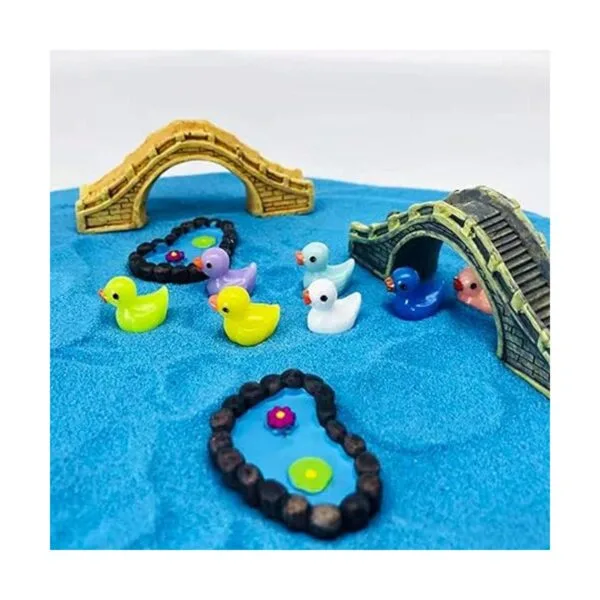 120 piezas de mini pato de resina figuras en miniatura_5