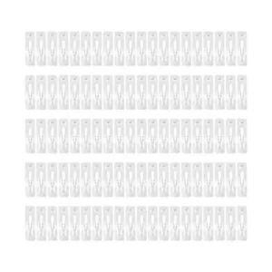 Paquete de 100 pinzas cuadradas rectangulares de metal a_1