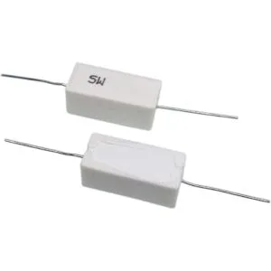 10pcs 100 ohmios 100RJ 5 vatios Axial Cerámica Cemento_2