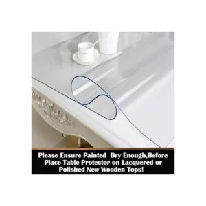Protector de mesa de vinilo transparente para mesita de_7