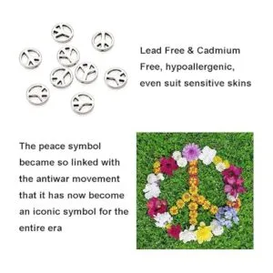 KISSITTY 50 cuentas espaciadoras de plata envejecida de_3