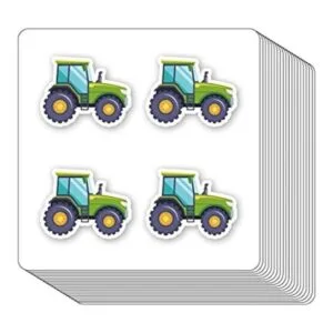Pegatinas de tractor de granja de 1 pulgada para álbumes_1