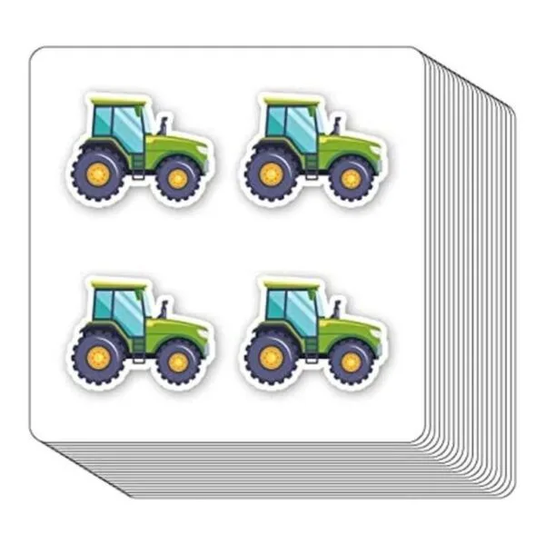 Pegatinas de tractor de granja de 1 pulgada para álbumes_1