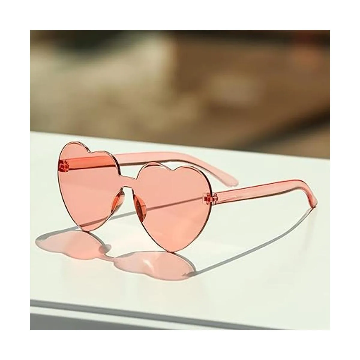 4Es Novelty Paquete de 2 lentes de sol en forma de_6