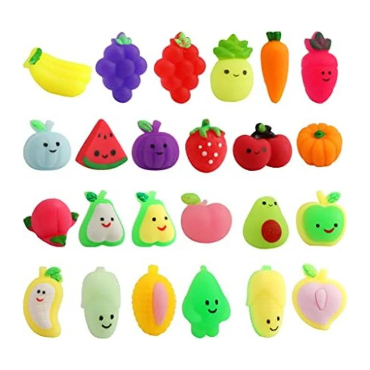 Mochi Juguetes blandos 24 piezas de frutas blandas_1