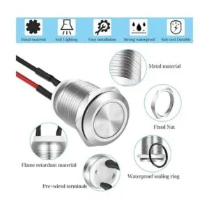 Gebildet 5pcs 12mm 2A 12V24V125V250V AC Prewired_4