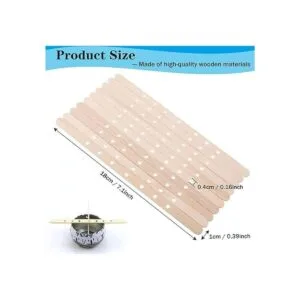Juego de 100 soportes para velas de madera para hacer_2