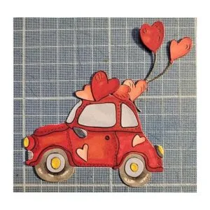 Troqueles de metal para coche y corazones marco de coche_5