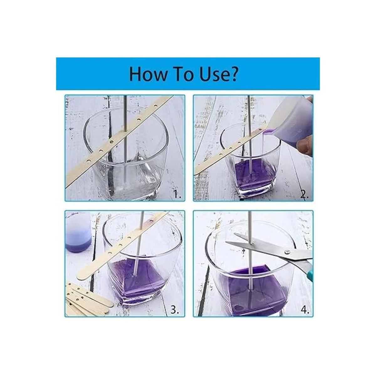 Juego de 100 soportes para velas de madera para hacer_6