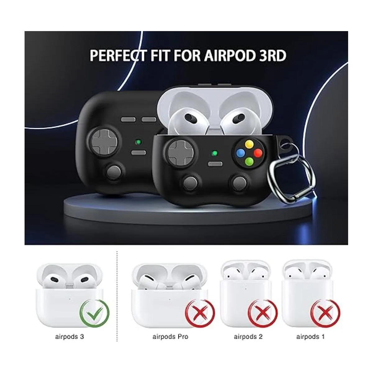 Funda protectora de silicona Volport compatible con Apple_2