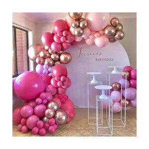 Globos rosa intenso paquete de 100 globos rosa intenso_2