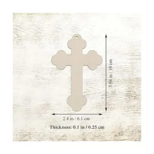 20pcs Cross Wood DIY Crafts Cutouts Wooden Cross Shaped_2