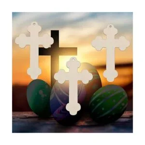 20pcs Cross Wood DIY Crafts Cutouts Wooden Cross Shaped_7