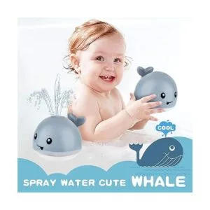 ZHENDUO Juguete de baño para bebé ballena con espray_3