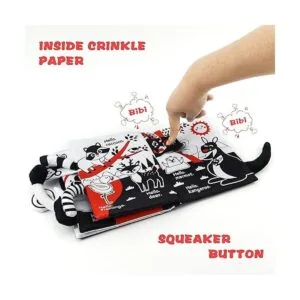 OKOOKO Soft Cloth Book for Baby Animals Tails Book High_5