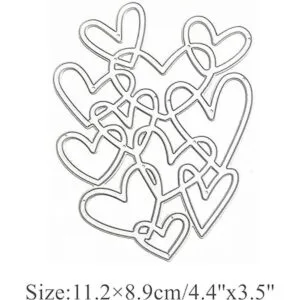 Troqueles de metal con marco de corazón hueco diseño de_2