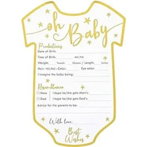 Tarjetas de predicciones y consejos para baby shower_4