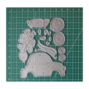 Troqueles de metal para coche y corazones marco de coche_6