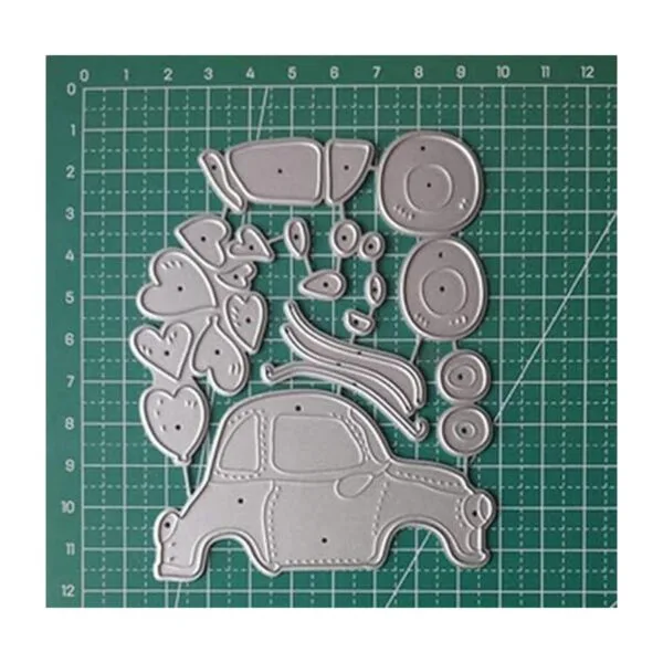 Troqueles de metal para coche y corazones marco de coche_6