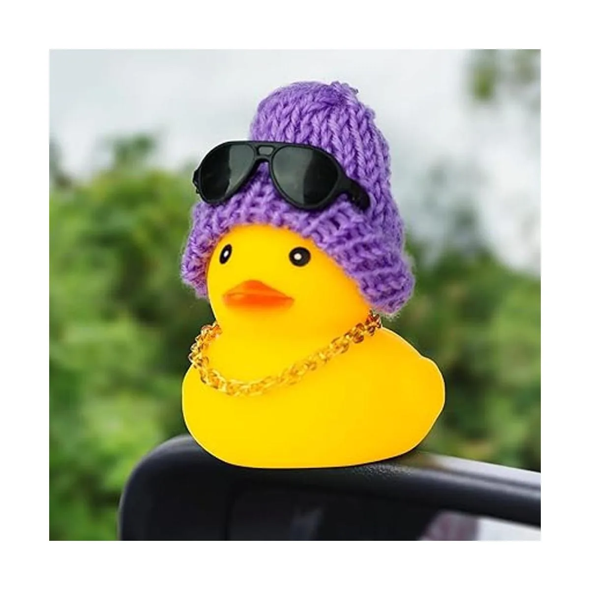 MuMyer Adornos de goma de pato para automóvil decoración_5