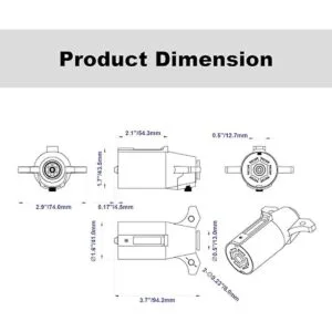 CXTM Enchufe de remolque enchufe de remolque de 7 vías_6