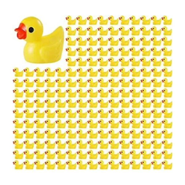 200 piezas de pato de resina mini pato pequeño_1