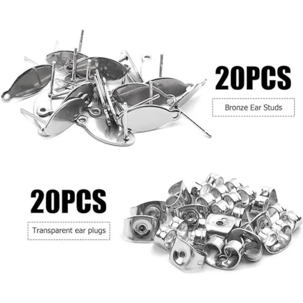 Hallazgos de aretes de tuerca 20 piezas de aretes_2