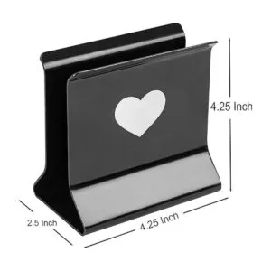 Somare Home Servilletero con diseño de corazón para mesa_5