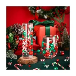 HTZNHXT 120 piezas de relleno de jarrón de Navidad_3