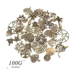 Abalorios para hacer joyas 3.53 oz 40 a 50 unidades_3