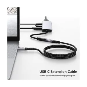Cable de extensión USB C de 6.6 pies USB C a USB C macho_4