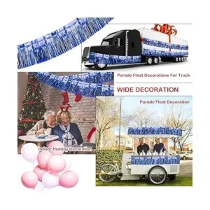 2 Pack Iridescent Fringe Float Curtain Metallic Foil_7