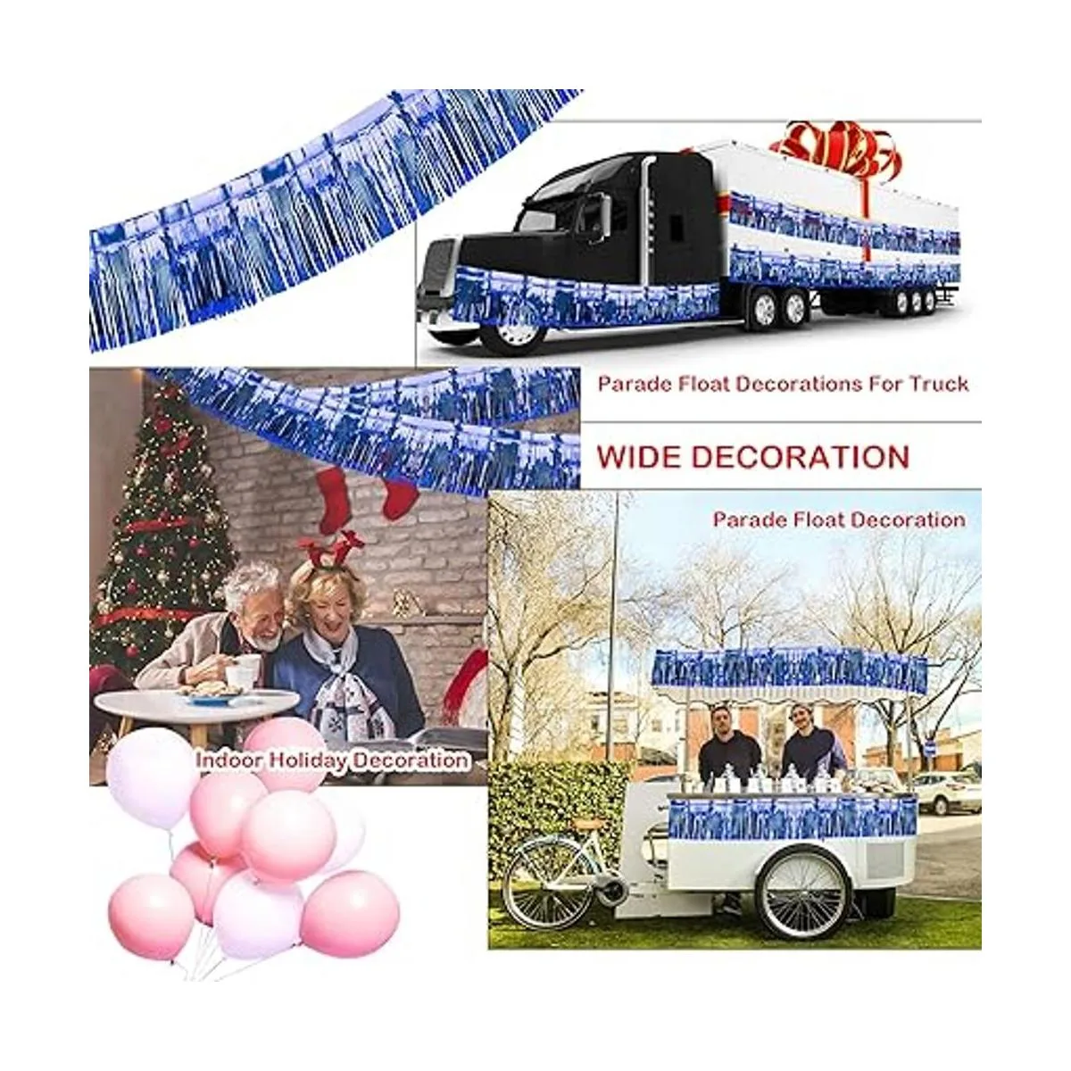 2 Pack Iridescent Fringe Float Curtain Metallic Foil_7