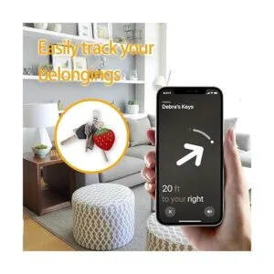 Funda de cuero para llavero compatible con Apple AirTag_5