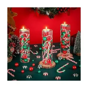 HTZNHXT 120 piezas de relleno de jarrón de Navidad_6