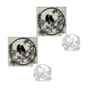 Troqueles de metal para pájaros hojas de flores de_1