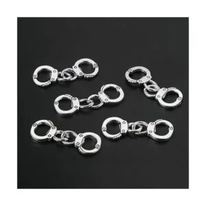 JKJF 20 pares de dijes de metal para esposas mini esposas_5