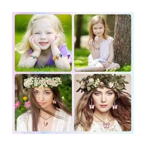 48 dijes de aleación de esmalte con estampado de mariposa_7