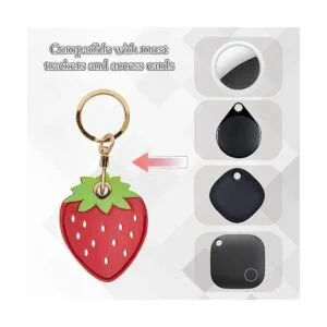 Funda de cuero para llavero compatible con Apple AirTag_4