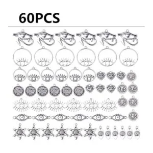 60 colgantes de plata envejecida con ojo de Horus_2