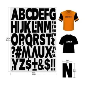 Letras de transferencia de calor de 2 pulgadas letras de_2