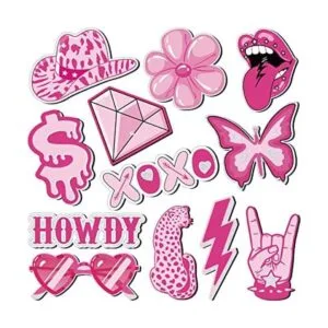 Imanes de refrigerador preppy rosa para mujer imanes de_1