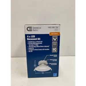 Commercial Electric Kit empotrable LED de 4 pulgadas_5